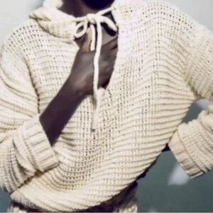 Zara Cream Cowl Neck Sweater